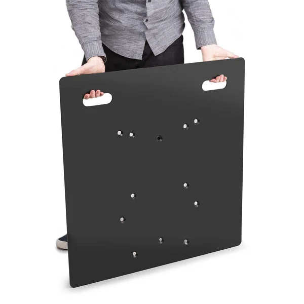 BeamZ Pro UBP80 - Plaque de Base Universelle en Acier Noir 80x80cm
