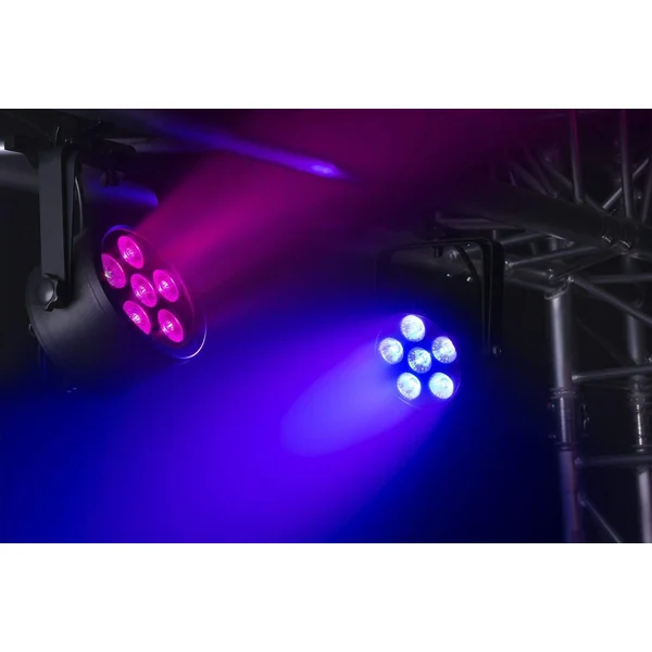 BeamZ Professional BAC302 LED - Projecteur PAR, 6x LED RGBAW-UV, Boitier Aluminium avec Télécommande