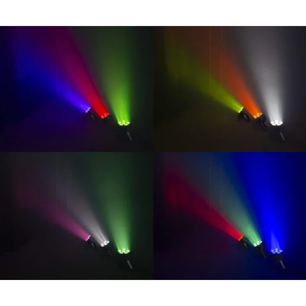 BeamZ Professional BAC302 LED - Projecteur PAR, 6x LED RGBAW-UV, Boitier Aluminium avec Télécommande