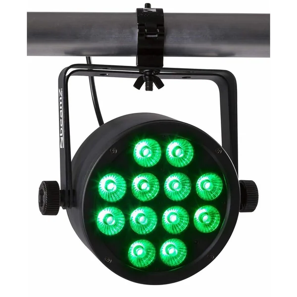 BeamZ Professional BAC304 LED - Projecteur PAR, 12x LED RGBW, 8W par LED, Boitier Aluminium avec Télécommande