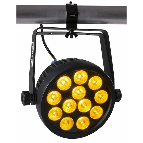 BeamZ Professional BAC508 - Projecteur PAR Slim, 12x LED RGBAW-UV-CW/WW, Boitier Aluminium avec Télécommande