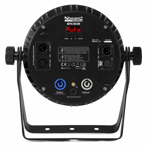 BeamZ Professional BAC508 - Projecteur PAR Slim, 12x LED RGBAW-UV-CW/WW, Boitier Aluminium avec Télécommande