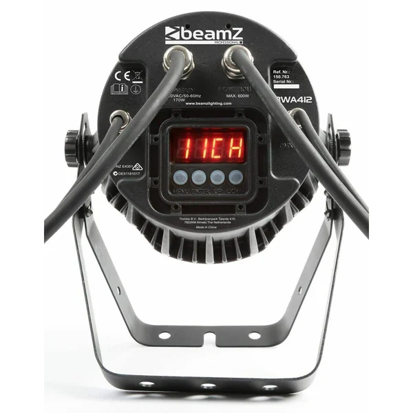 BeamZ Professional BWA412 - LED Projecteur PAR CAN IP65, 12x LED RGBW, 18W par LED