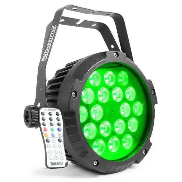 BeamZ Professional BWA418 - LED Projecteur PAR CAN IP65, 18x LED RGBW, 12W par LED