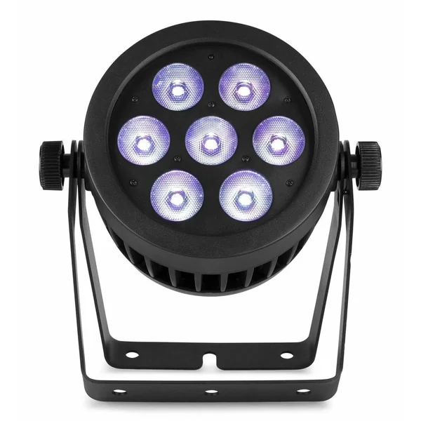 BeamZ Professional BWA530 - Projecteur PAR CAN IP65, 7x LED RGBW avec Boitier Étanche - Aluminium