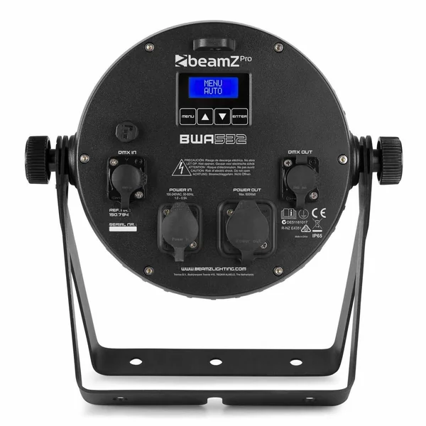 BeamZ Professional BWA532 - Projecteur PAR CAN IP65, 12x LED RGBW, avec Boitier Étanche - Aluminium