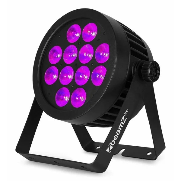 BeamZ Professional BWA532 - Projecteur PAR CAN IP65, 12x LED RGBW, avec Boitier Étanche - Aluminium