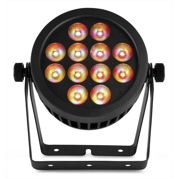 BeamZ Professional BWA534 - Projecteur PAR CAN IP65, 12x LED RGBWA-UV, avec Boitier Étanche - Aluminium