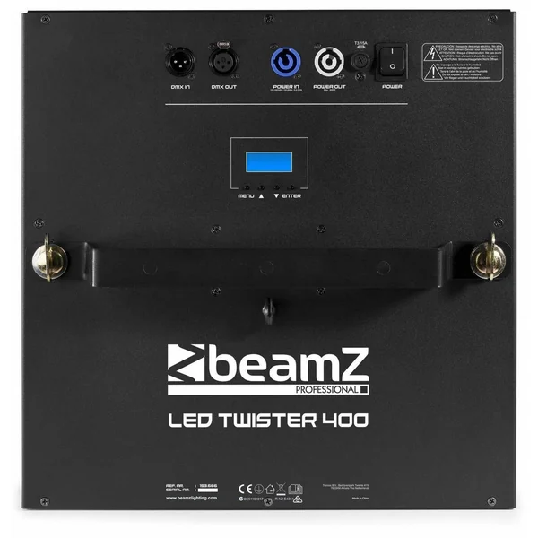 BeamZ Professional LED Twister 400 - Ventilateur Décoratif, 116 LEDs RGB, Contrôle DMX