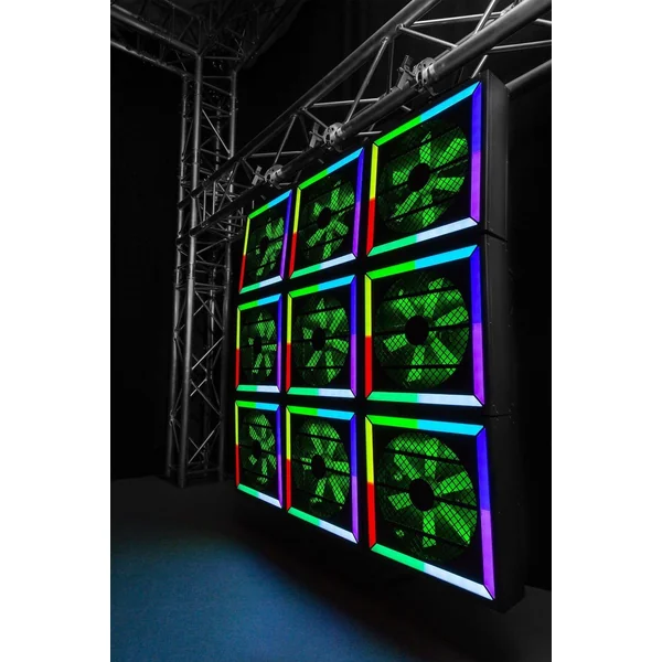 BeamZ Professional LED Twister 400 - Ventilateur Décoratif, 116 LEDs RGB, Contrôle DMX