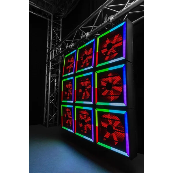 BeamZ Professional LED Twister 400 - Ventilateur Décoratif, 116 LEDs RGB, Contrôle DMX