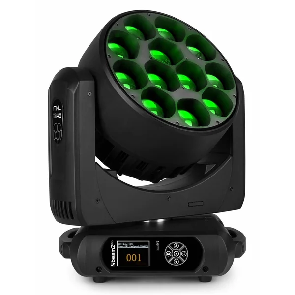 BeamZ Professional MHL1240 Lyre LED avec Zoom Motorisé - 12 x 40 Watts