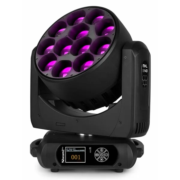 BeamZ Professional MHL1240 Lyre LED avec Zoom Motorisé - 12 x 40 Watts