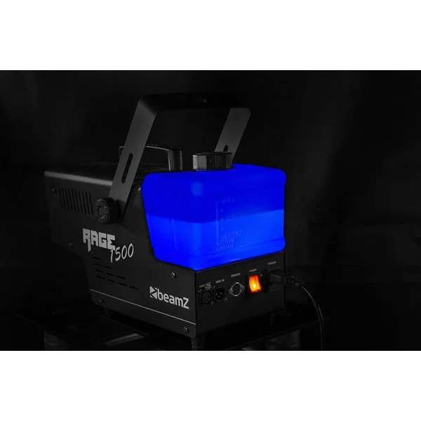 BeamZ RAGE1500LED - Machine à Fumée 1000 Watts avec LEDs RGB et DMX