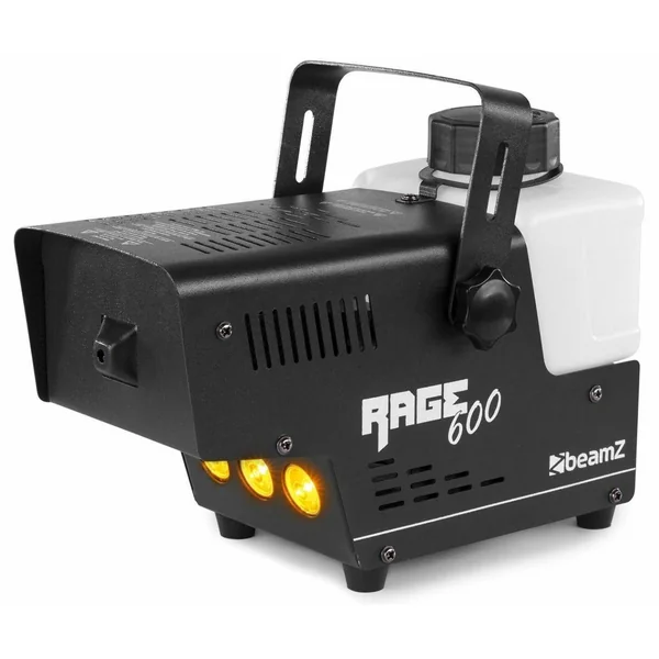 BeamZ RAGE600LED - Machine à Fumée 600 Watts avec LEDs Effet Flamme