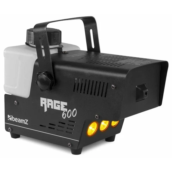 BeamZ RAGE600LED - Machine à Fumée 600 Watts avec LEDs Effet Flamme