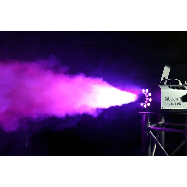 BeamZ S1500LED - Machine à Fumée 1500 Watts avec LEDs RGB et DMX