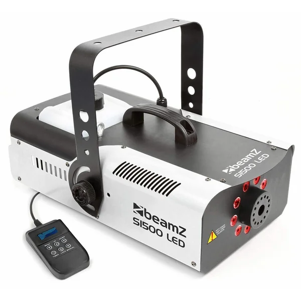 BeamZ S1500LED - Machine à Fumée 1500 Watts avec LEDs RGB et DMX