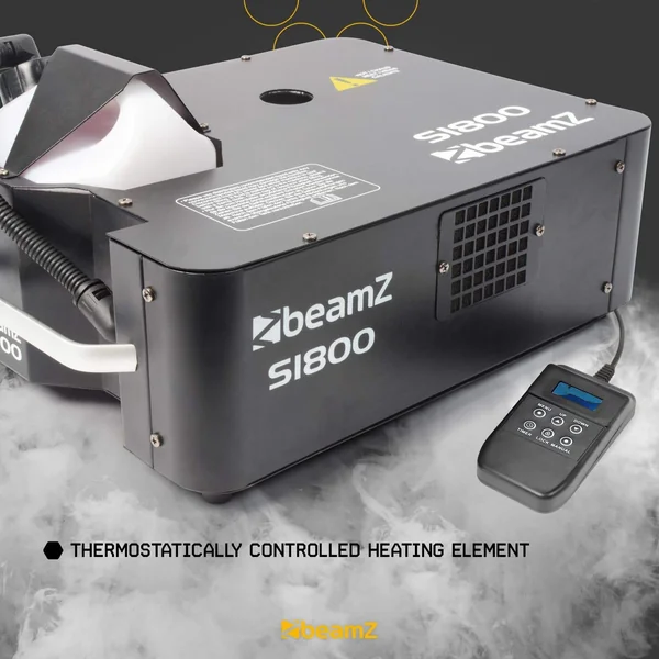 BeamZ S1800 - Machine à Fumée Verticale et Horizontale 1800 Watts Contrôle DMX