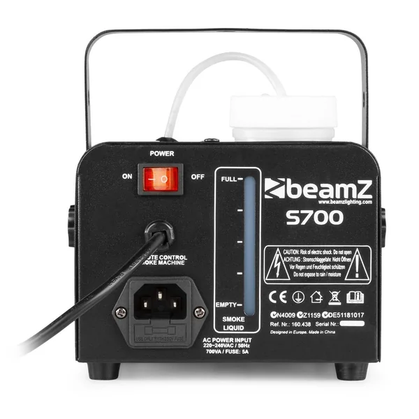 BeamZ S700 - Machine à Fumée 700 Watts - Liquide Inclus