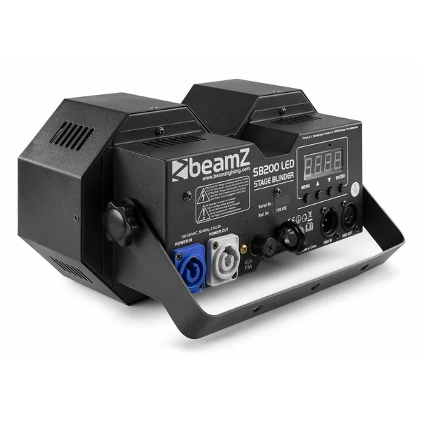 BeamZ SB200 - Projecteur de Scène et Stroboscope, 2x LED Couleur Blanc 50W, DMX
