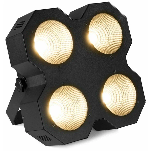 BeamZ SB400 - Projecteur d’Ambiance | Blinder LED COB 4×50 W Blanc Chaud | Effet Scène & Grands Espaces