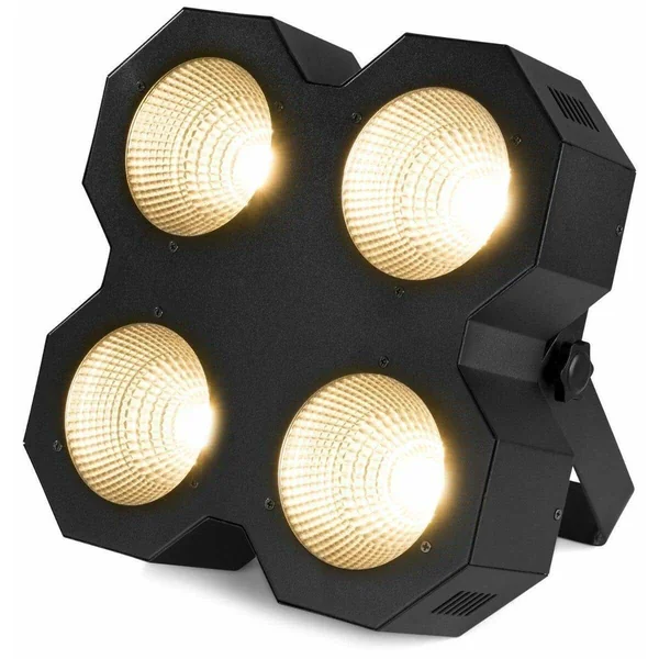 BeamZ SB400 - Projecteur d’Ambiance | Blinder LED COB 4×50 W Blanc Chaud | Effet Scène & Grands Espaces