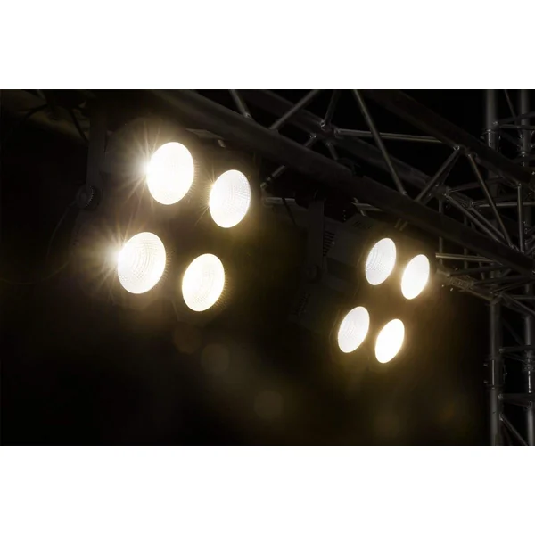 BeamZ SB400 - Projecteur d’Ambiance | Blinder LED COB 4×50 W Blanc Chaud | Effet Scène & Grands Espaces