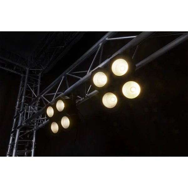 BeamZ SB400 - Projecteur d’Ambiance | Blinder LED COB 4×50 W Blanc Chaud | Effet Scène & Grands Espaces