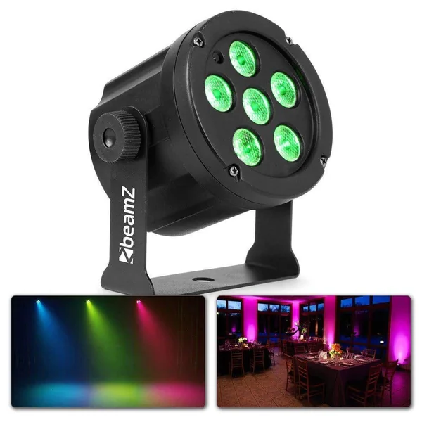 BeamZ SLIMPAR30 - LED Projecteur PAR, 6x LED RGB, 3W par LED