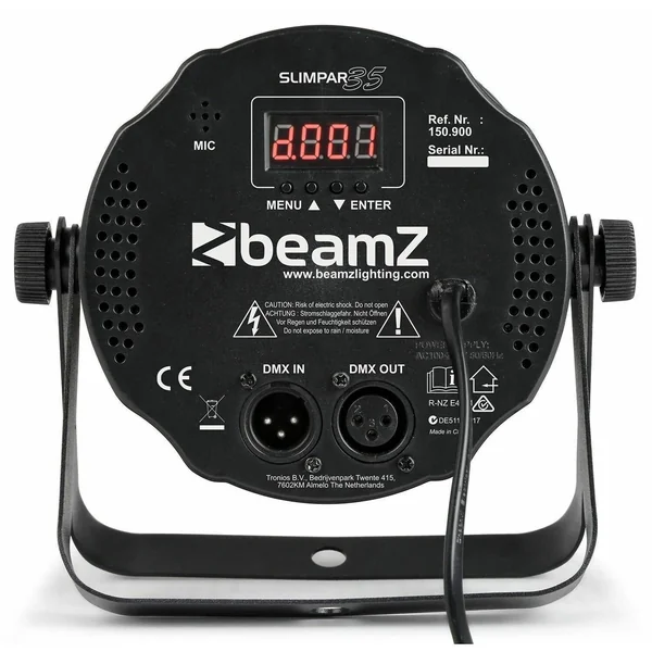 BeamZ SLIMPAR45 - LED Projecteur PAR, 12x LED RGB, 3W par LED
