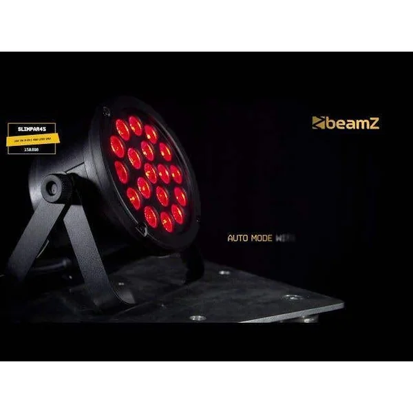 BeamZ SLIMPAR45 - LED Projecteur PAR, 18x LED RGB, Shows Lumineux Préprogrammés