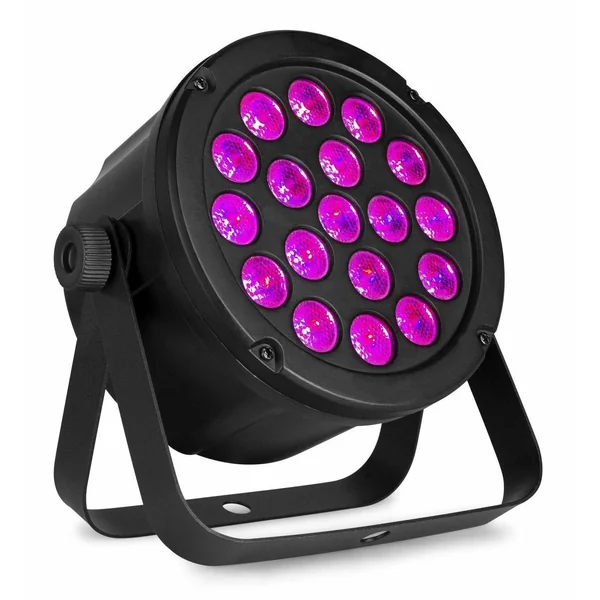 BeamZ SLIMPAR45 - LED Projecteur PAR, 18x LED RGB, Shows Lumineux Préprogrammés