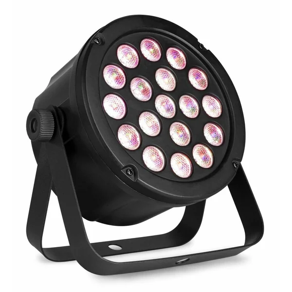 BeamZ SLIMPAR45 - LED Projecteur PAR, 18x LED RGB, Shows Lumineux Préprogrammés