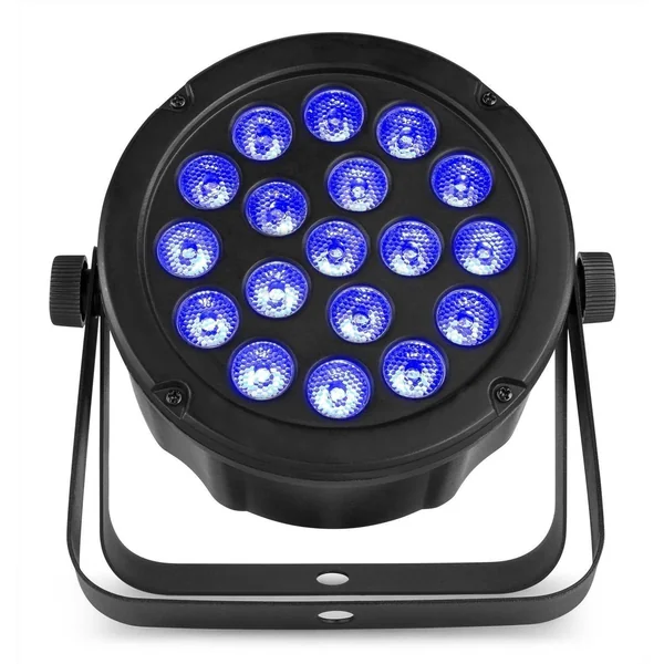 BeamZ SLIMPAR45 - LED Projecteur PAR, 18x LED RGB, Shows Lumineux Préprogrammés