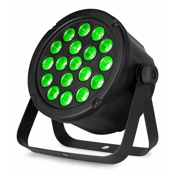 BeamZ SLIMPAR45 - LED Projecteur PAR, 18x LED RGB, Shows Lumineux Préprogrammés