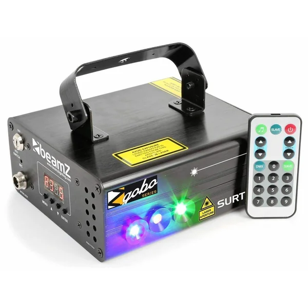 BeamZ Surtur II Double Laser RG Gobo DMX IRC LED Bleue 3 W
