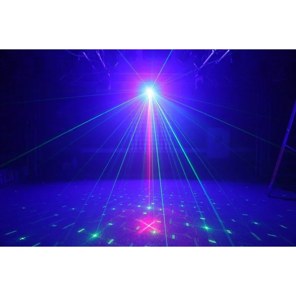 BeamZ Surtur II Double Laser RG Gobo DMX IRC LED Bleue 3 W