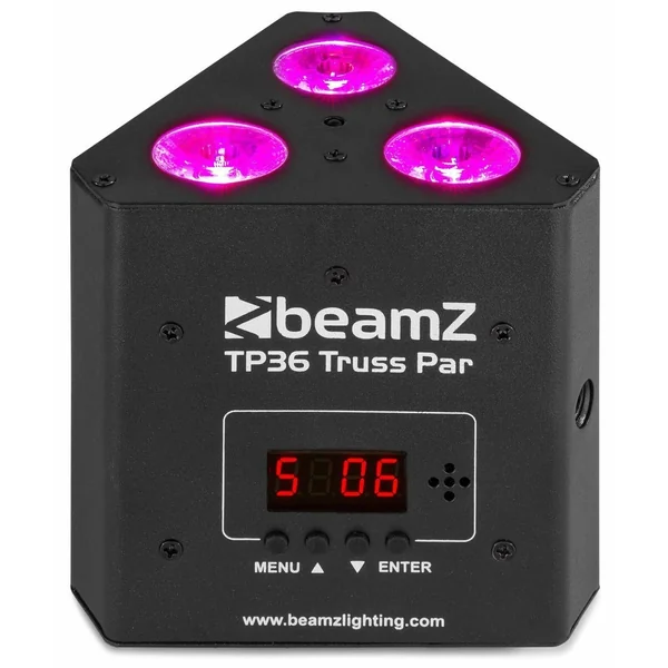 BeamZ TP36 - Projecteur PAR Structure de Scène RGB-UV DMX - 12 Watts