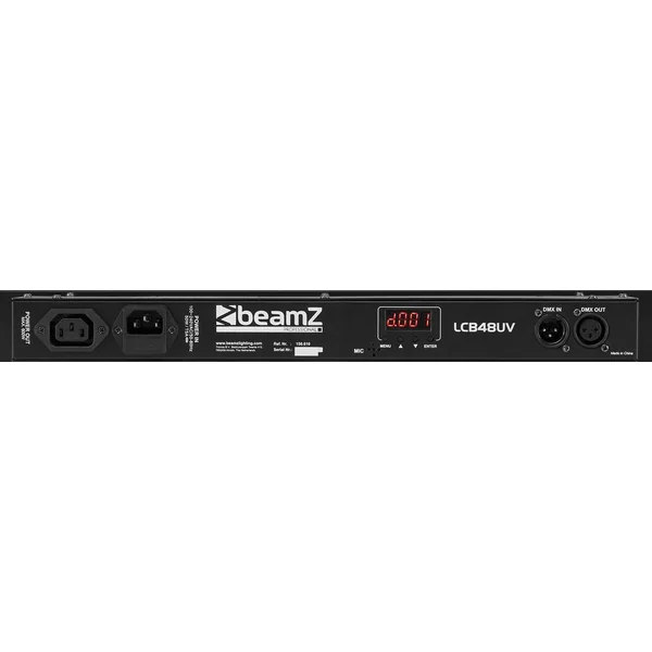 BeamZ UV LCB48 LED - 18 LED UV, d'une Puissance de 3W par LED, 6 Segments, Contrôle DMX