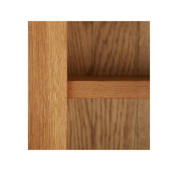 Bibliothèque de Rangement 180 cm Chêne Rangement Livres avec 4 portes