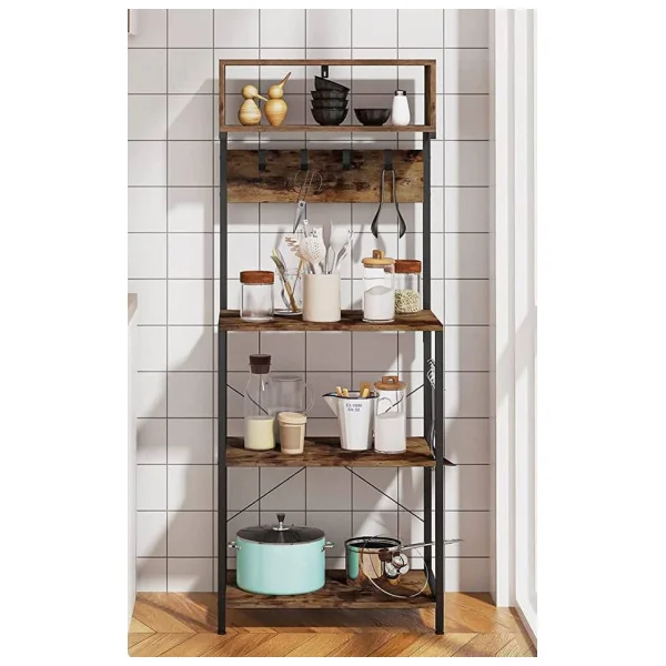 Bibliothèque industrielle 152 cm meuble étagère industriel meuble rangement livres Etagère cuisine