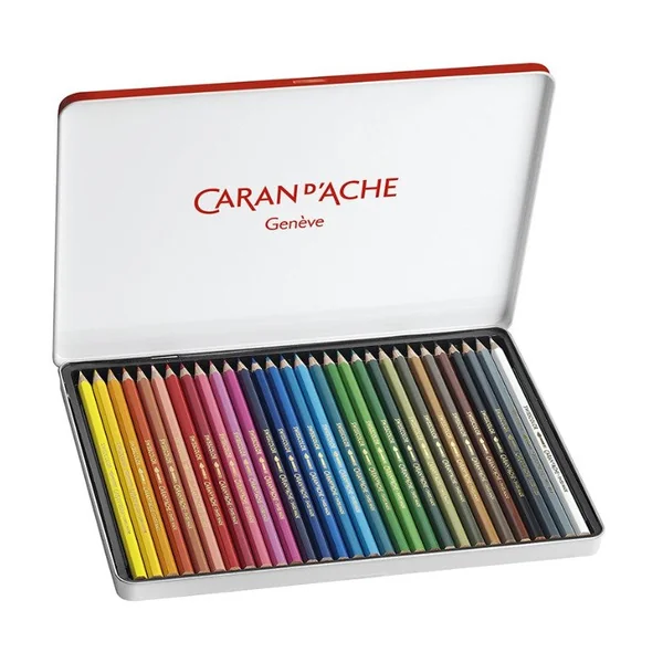 Boite métal de 30 crayons aquarelle Swisscolor