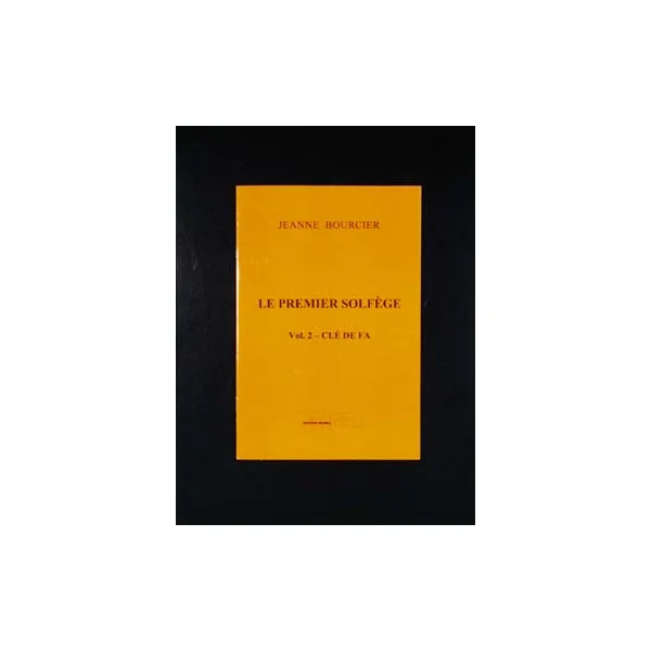 Bourcier J. Premier Solfege Cle de FA