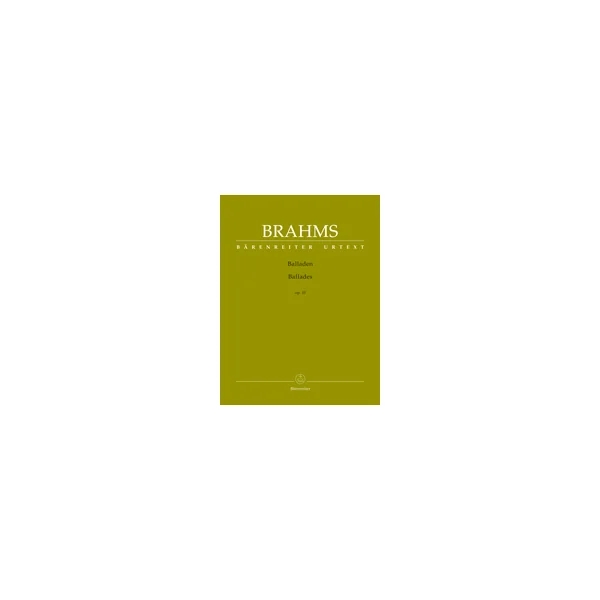 Brahms J. Ballades OP 10 Piano