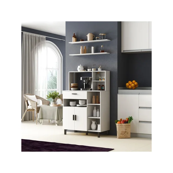 Buffet Blanc Salon Spacieux Buffet de Cuisine Meuble de Cuisine