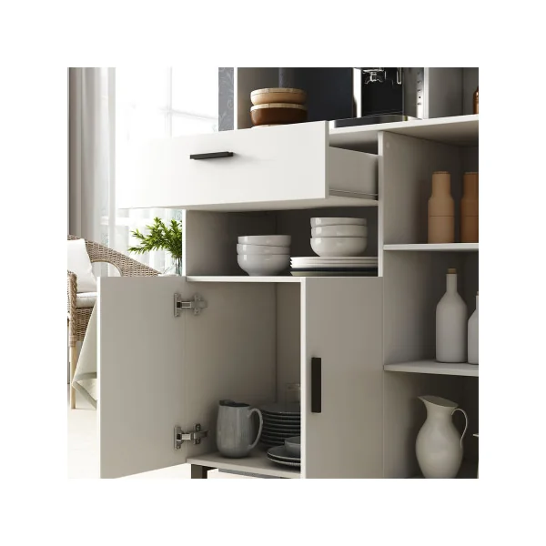 Buffet Blanc Salon Spacieux Buffet de Cuisine Meuble de Cuisine