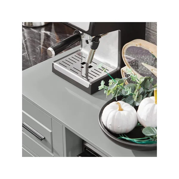 Buffet cuisine 1 tiroir et 3 portes gris Armoire Cuisine mobile