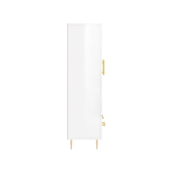 Buffet de Salon Haut Blanc Brillant Buffet Blanc Moderne