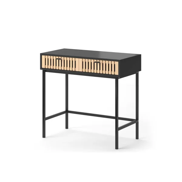 Bureau industriel bambou et noir Bureau moderne Console de salon Console d'entrée